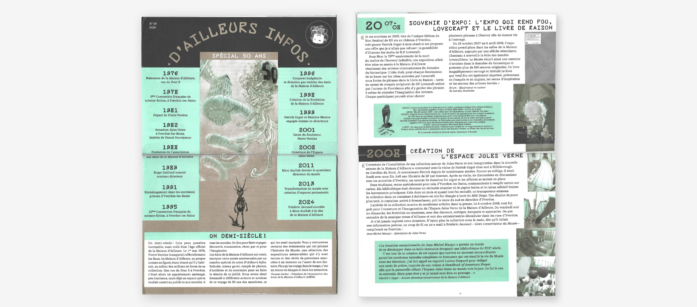D'Ailleurs Infos, édition spéciale 50 ans, couverture