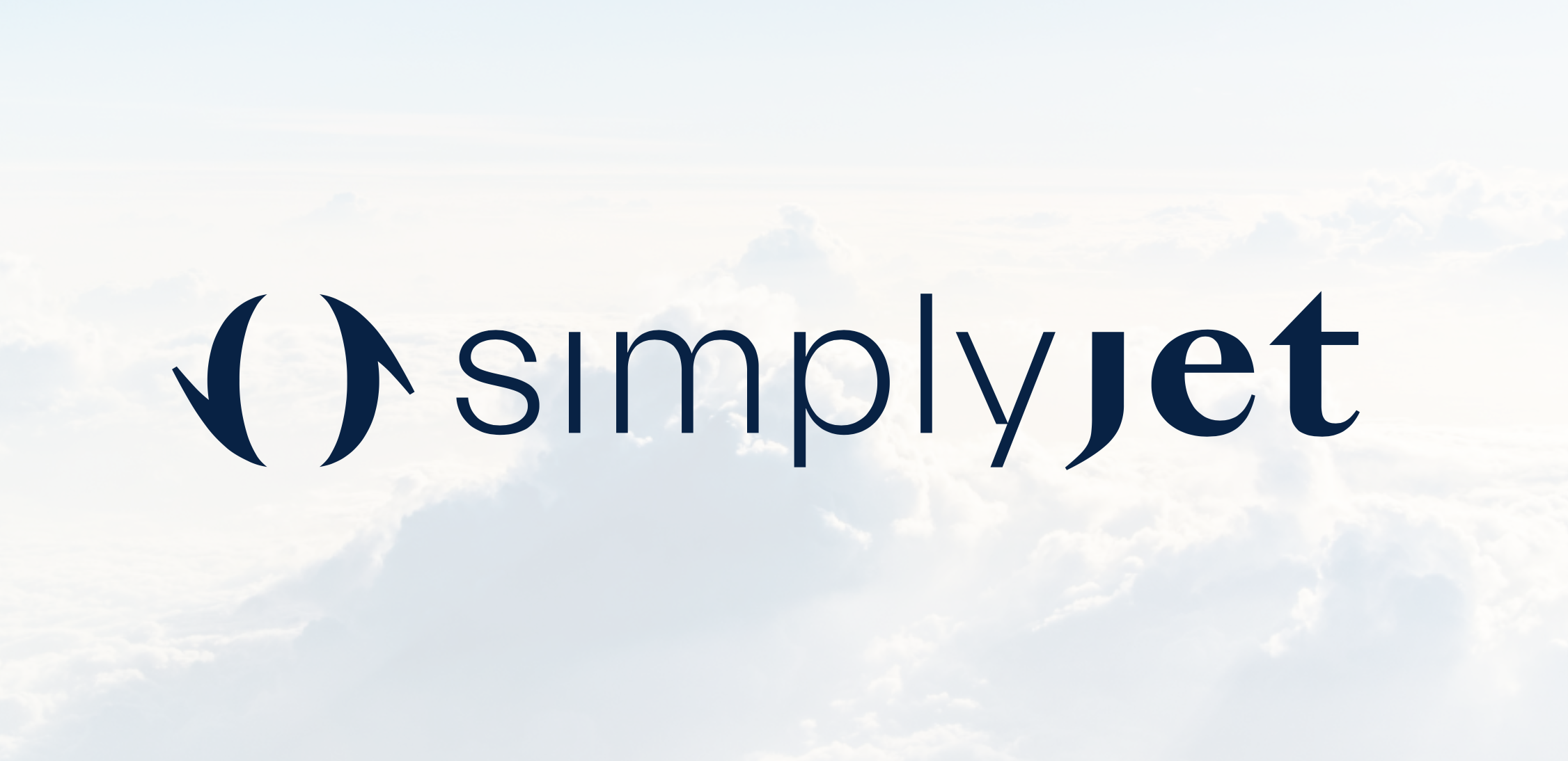 Logo Simply Jet sur fond de ciel