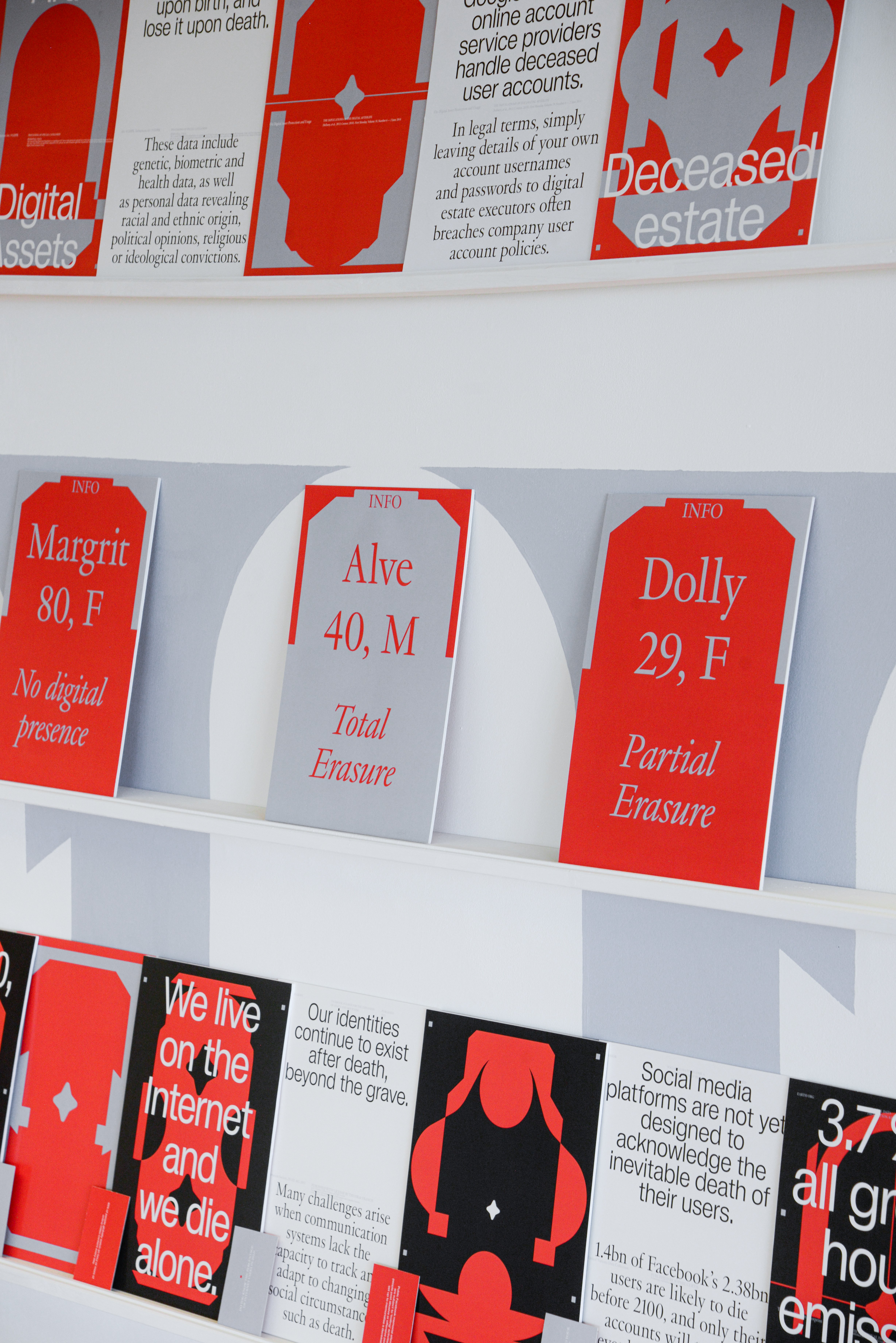 Installation Legatum Digitalis, typographie au sol